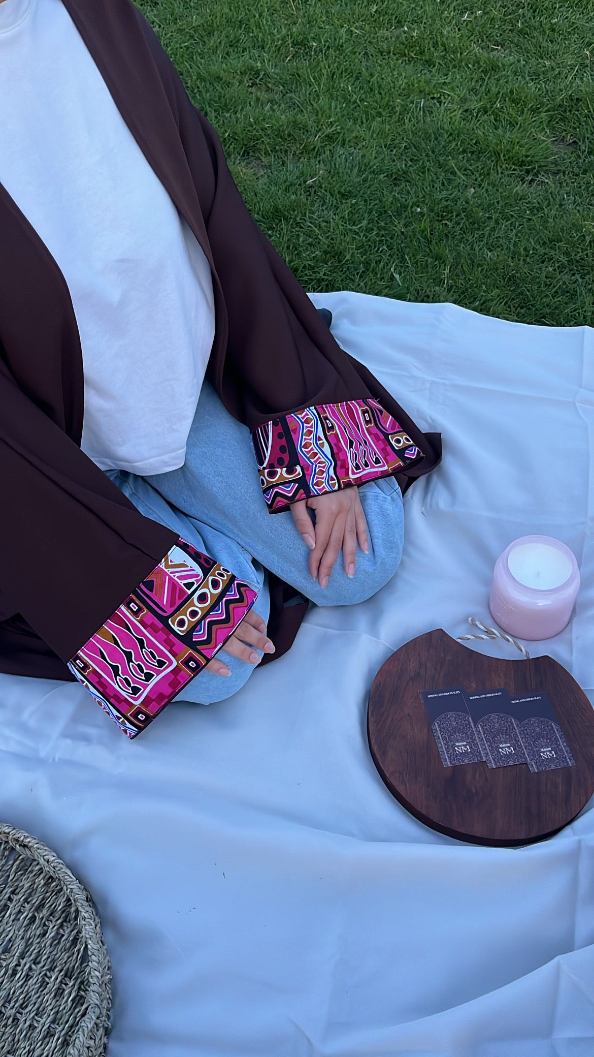 Kimono Naya en wax rose et fuschia - NM Maison 